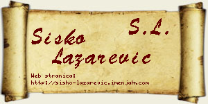 Sisko Lazarević vizit kartica
